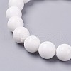 Natural Mashan Jade Beaded Stretch Bracelet BJEW-P207-34-8mm-2