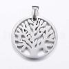 304 Stainless Steel Pendants STAS-K147-03P-2