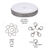 10M 304 Stainless Steel Cable Chains DIY-YW0003-59-3