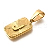 304 Stainless Steel Pendants STAS-S161-01J-G-2