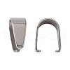 Tarnish Resistant 201 Stainless Steel Pinch Bails X-STAS-Q006-1-1