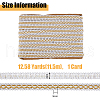 Centipede Braided Polyester Lace Trim OCOR-WH0092-02A-2