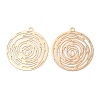 Long-Lasting Plated Brass Filigree Pendants KK-K336-25B-KCG-1