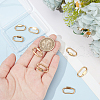 Unicraftale 8Pcs 304 Stainless Steel Screw Carabiner Lock Charms STAS-UN0058-40G-4