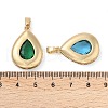 Rack Plating Brass Pendants KK-I710-03-4