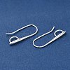 Brass Earring Hooks KK-H502-11S-2