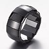 Magnetic Hematite Stretch Bracelets BJEW-D426-02-2