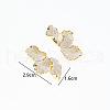 Flower Alloy Enamel Stud Earrings FS-WG50345-01-2