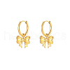 Stainless Steel Bowknot Dangle Earrings UM1027-1-2