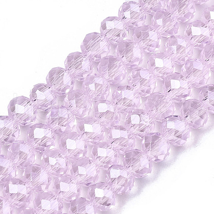 Electroplate Glass Beads Strands EGLA-A034-T2mm-A22-1
