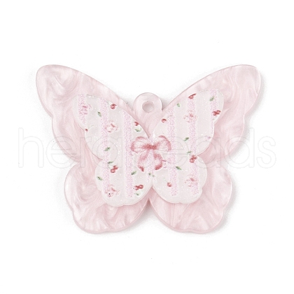 3D Opaque Printed Acrylic Pendants OACR-R007-05B-1