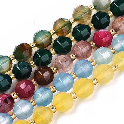 Natural Agate Beads Strands G-T131-82B-1