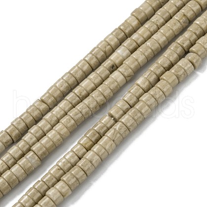 Natural Fossil Bead Strands G-F631-A44-1