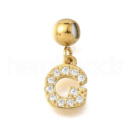 304 Stainless Steel Rhinstone Pendant STAS-H202-50G-G-1