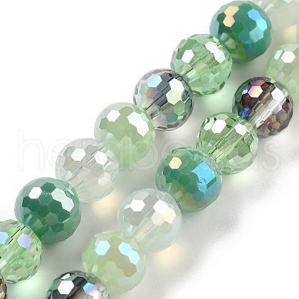 Electroplate Glass Bead Strands GLAA-Z006-01C-1