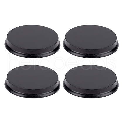 Flat Round Polymer Clay Display Base ODIS-WH0025-171B-1