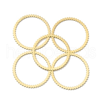 Brass Linking Rings KK-O143-35G-1