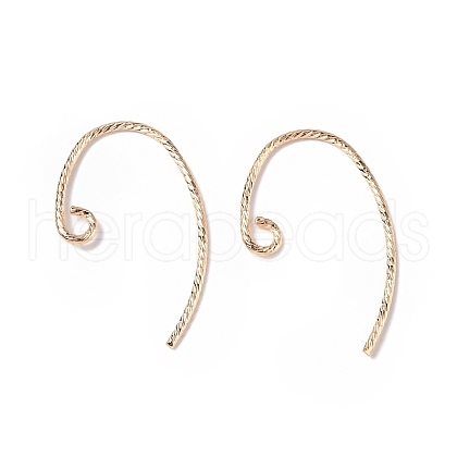 Brass Earring Hooks KK-E079-01G-1