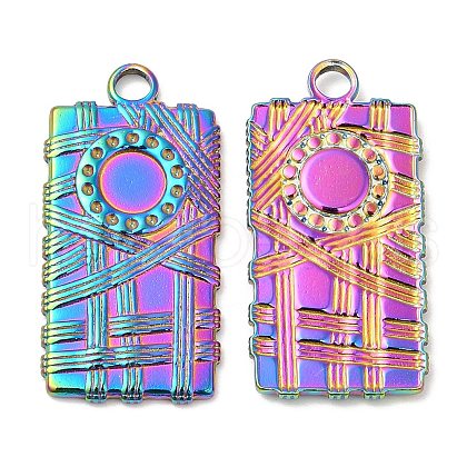 304 Stainless Steel Pendants STAS-Z041-40RC-1