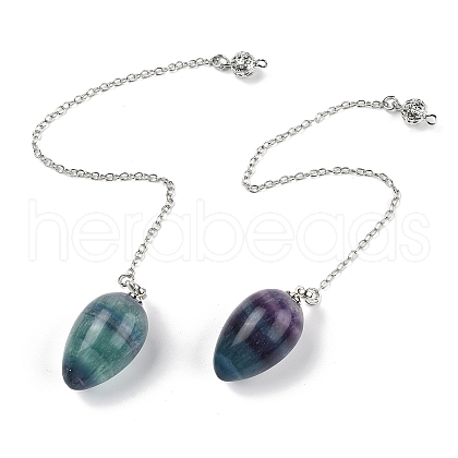 Natural Fluorite Dowsing Pendulums G-B139-04P-01-1