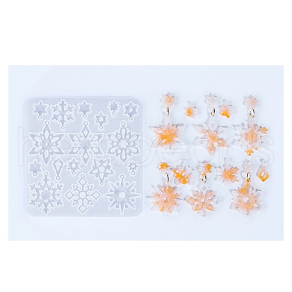 Snowflake Series DIY Silicone Ornaments Pendant Molds SIMO-R012-03A-1