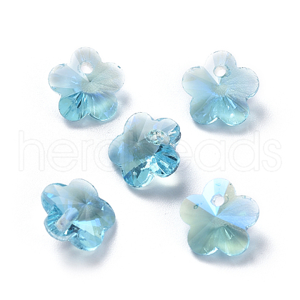 Glass Rhinestone Charms RGLA-L020-A-202MO-1