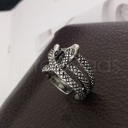 Tibetan Style Alloy Cuff Rings FS-WGA06B7-01-1