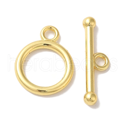 Rack Plating Brass Toggle Clasps X-KK-A225-06G-1