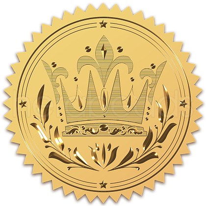 Self Adhesive Gold Foil Embossed Stickers DIY-WH0211-130-1
