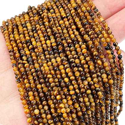 Natural Tiger Eye Beads Strands G-M438-A12-02-1