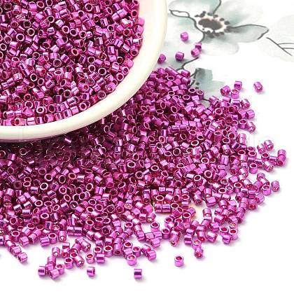Electroplate Glass Seed Beads SEED-S042-01B-15-1