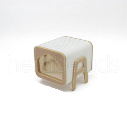 7Pcs Plastic Cat with Cat Coin Bank Miniature Ornaments PW-WGB3D56-01-1