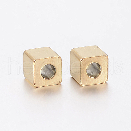 Ion Plating(IP) 304 Stainless Steel Beads STAS-F148-4x4-06G-1