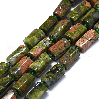 Natural Unakite Beads Strands G-O170-135-1