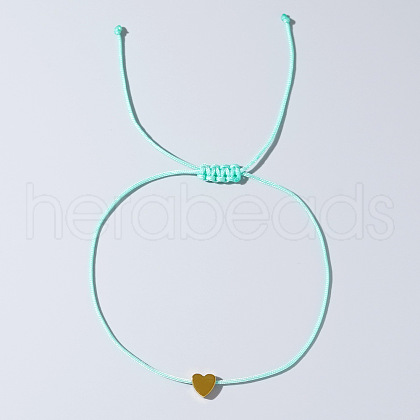 Brass Heart Beaded Bracelets NJ7538-1-1