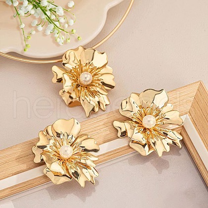 Flower Alloy Pendant Necklaces & Stud Earring Sets for Women FS-WGB8FA5-01-1