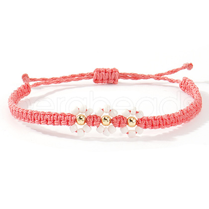 Glass Seed Beaded Braided Bead Beacelets BY5894-1-1