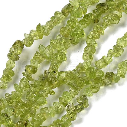 Natural Peridot Beads Strands X-G-P332-48-01-1
