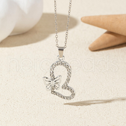 Alloy Crystal Rhinestone Pendant Necklaces FS-WG6A3E6-11-1