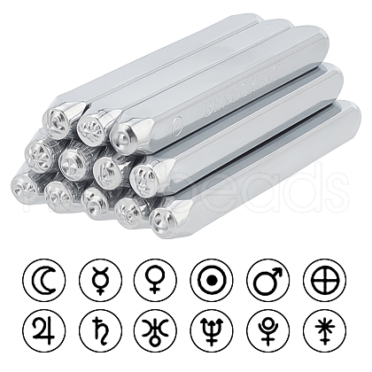 BENECREAT 40cr Steel Stamps DIY-BC0009-43B-1