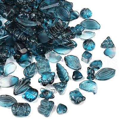 Gradient Color Transparent Glass Beads GLAA-B026-01E-1