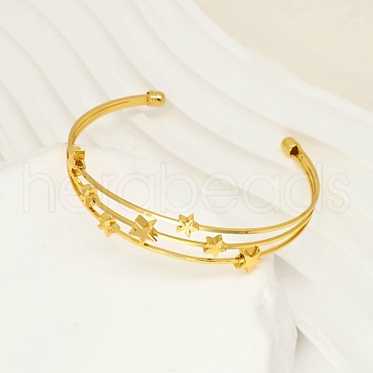 Adjustable Brass Cuff Bangles FG1256-3-1