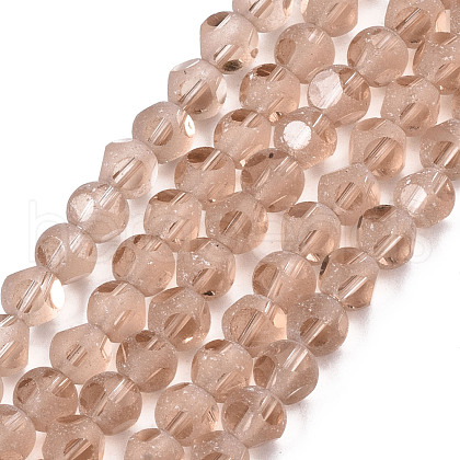 Transparent Glass Beads Strands GLAA-N033-05A-C02-1