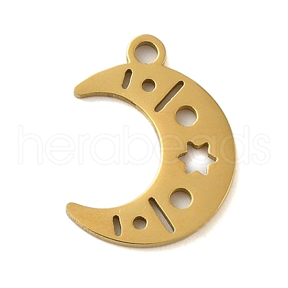 304 Stainless Steel Pendants STAS-S123-03G-04-1