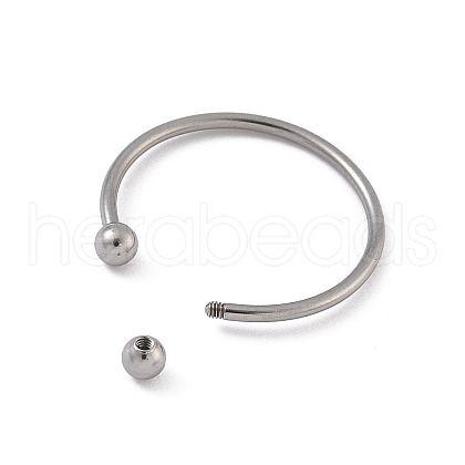 304 Stainless Steel Cuff Rings RJEW-C137-01P-1