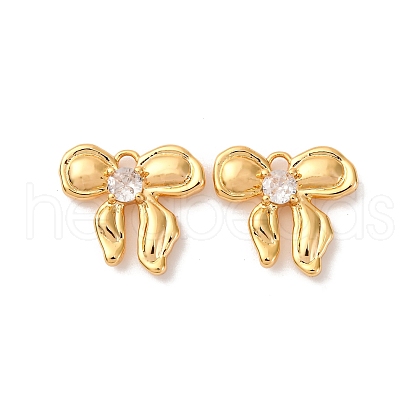 Brass Micro Pave Cubic Zirconia Pendants KK-K382-47G-1