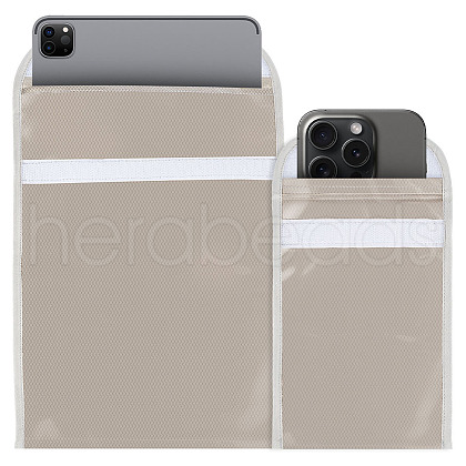 Olycraft 2Pcs 2 Styles Cloth Security Faraday Bags for Key-Fob Protector ABAG-OC0001-12-1