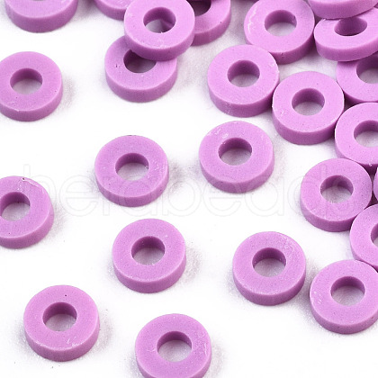 Handmade Polymer Clay Beads CLAY-R067-8.0mm-B01-1