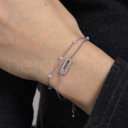 Brass Curb Chain Multi-strand Bracelets AC9021-2-1