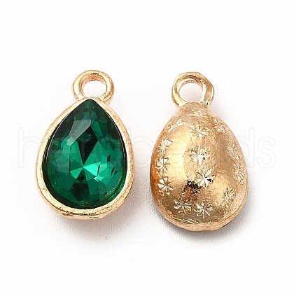 Faceted Glass Rhinestone Pendants GLAA-I051-A13-1